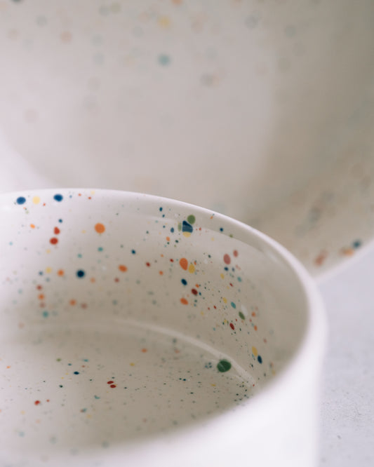 Party hundskål - vit