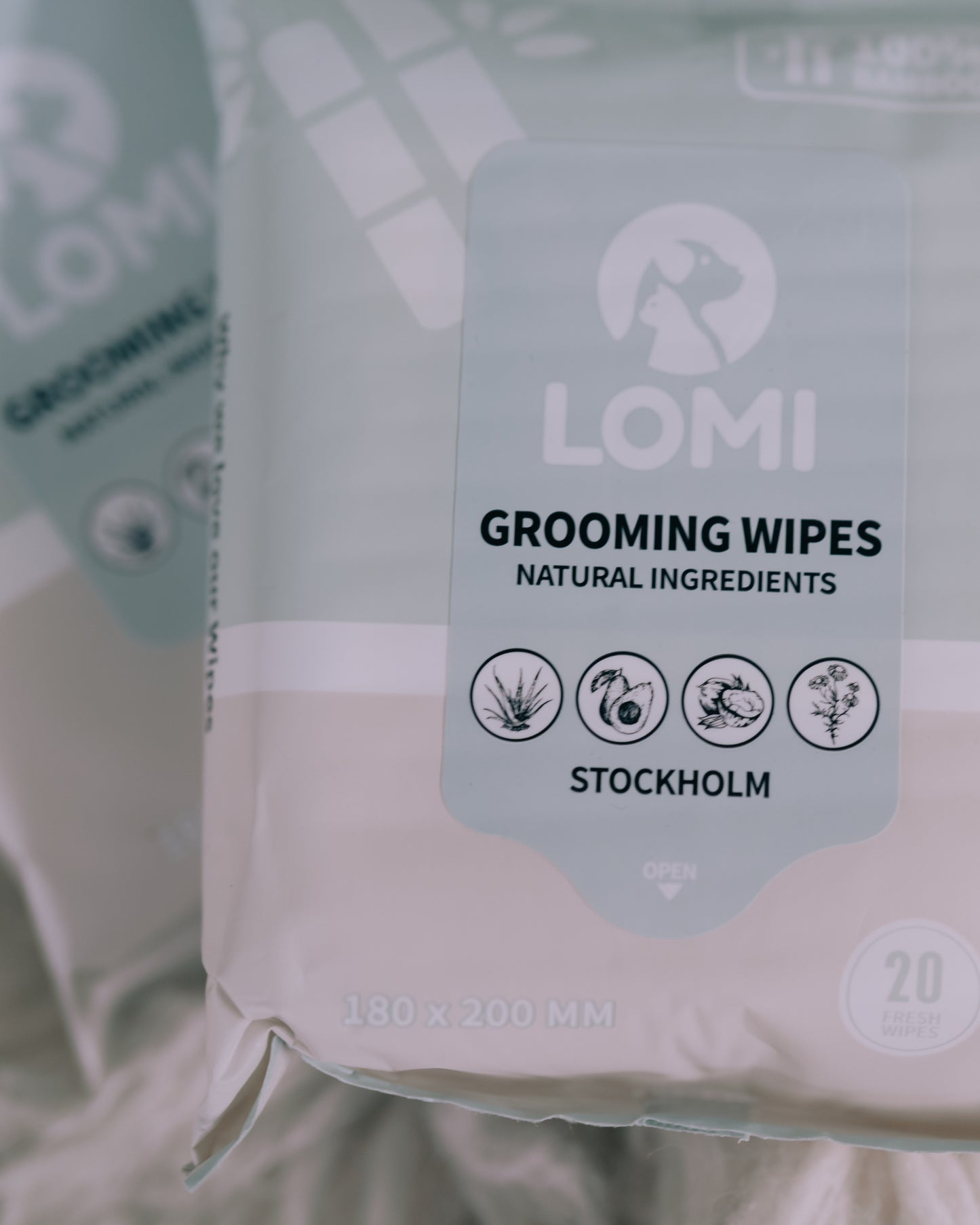 Våtservetter för hund och katt - LOMI