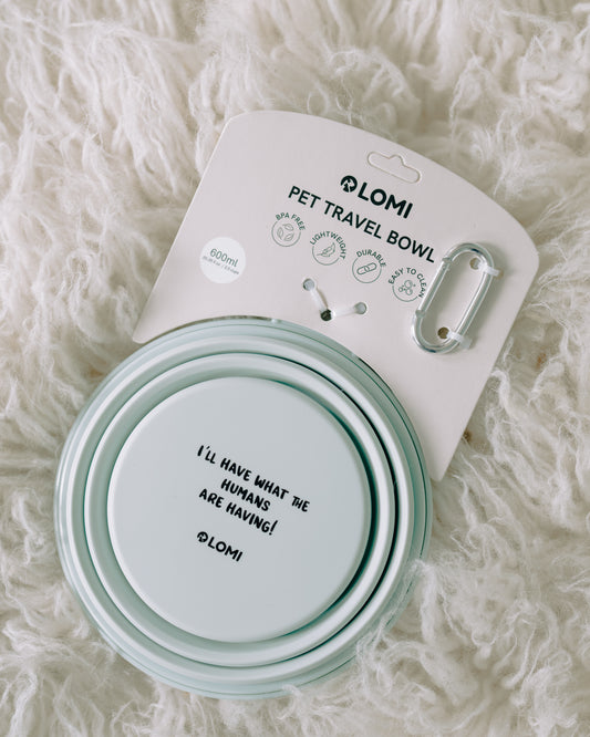 Hopfällbar hundskål - LOMI