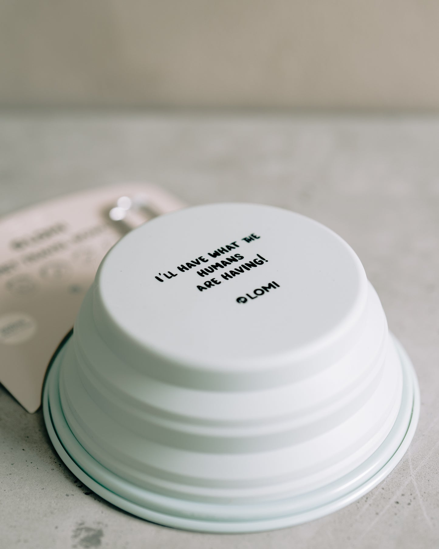 Hopfällbar hundskål - LOMI