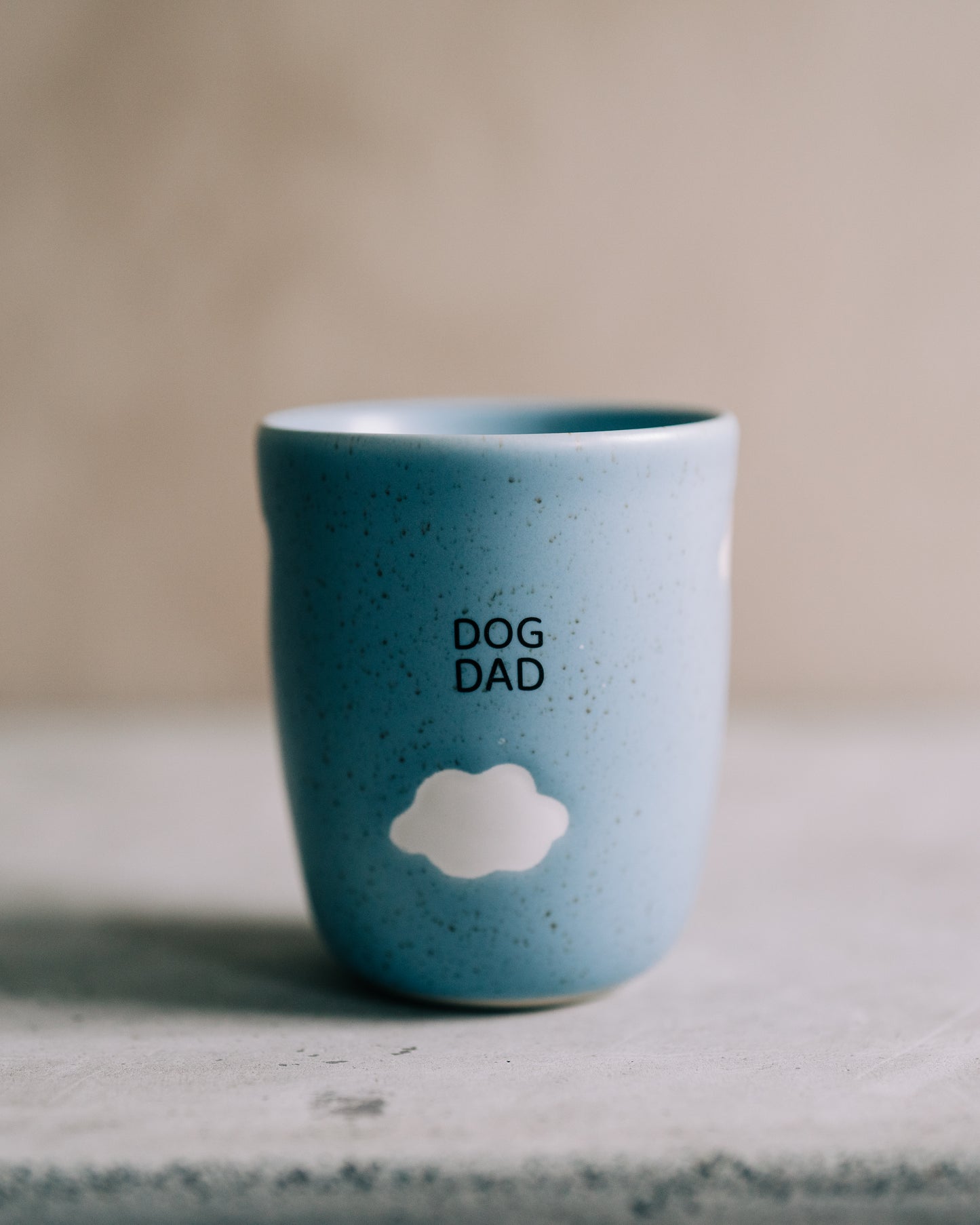 Blå moln kopp sett - DOG MOM & DOG DAD