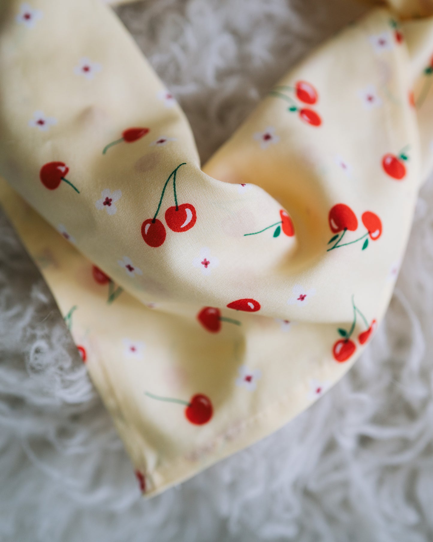 Hundscarf Österlen – Körsbärsmönster