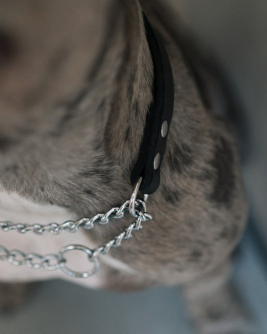 Råläderhalsband halvstryp