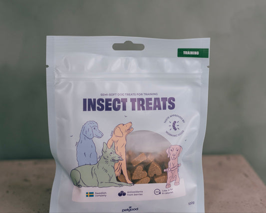 Insektsbaserat hundgodis