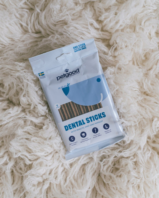 Insektsbaserade dental sticks