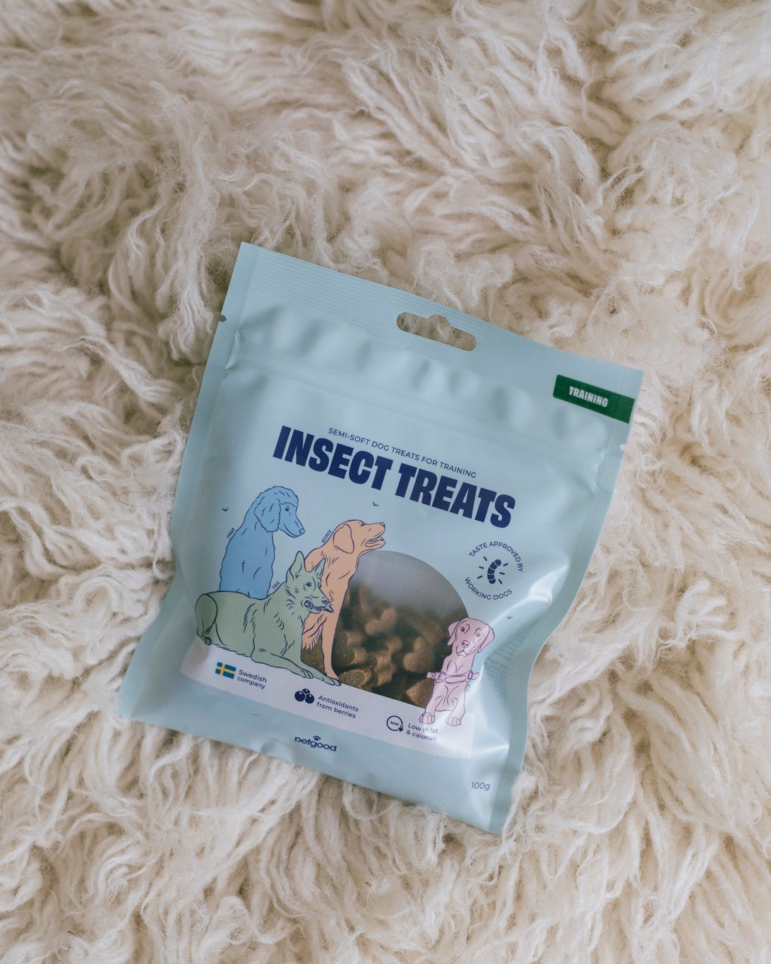 Insektsbaserat hundgodis