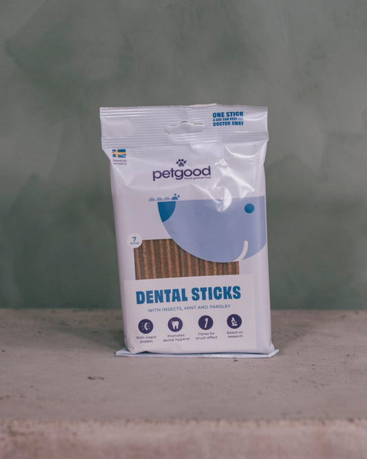 Insektsbaserade dental sticks